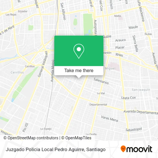 Juzgado Policia Local Pedro Aguirre map