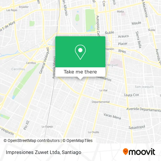 Impresiones Zuwet Ltda map