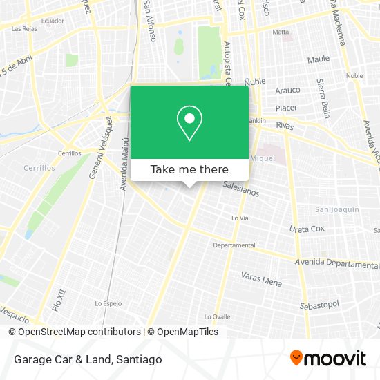 Mapa de Garage Car & Land