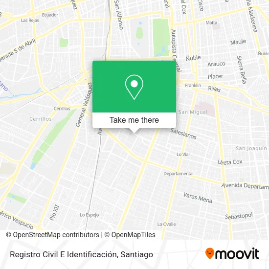Registro Civil E Identificación map
