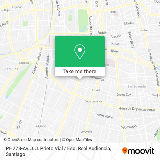 Mapa de PH278-Av. J. J. Prieto Vial / Esq. Real Audiencia