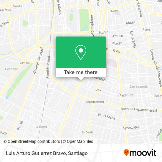 Luis Arturo Gutierrez Bravo map