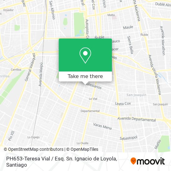 Mapa de PH653-Teresa Vial / Esq. Sn. Ignacio de Loyola