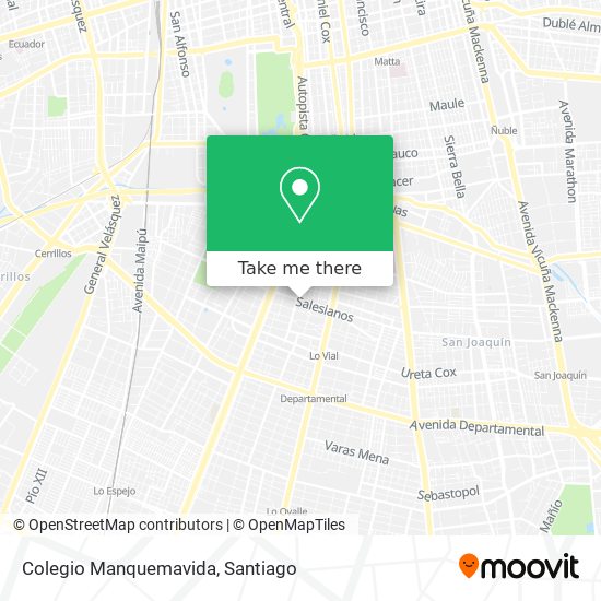 Mapa de Colegio Manquemavida