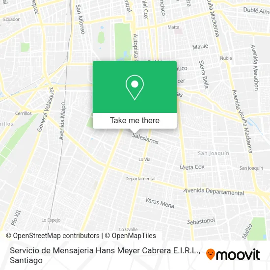Servicio de Mensajeria Hans Meyer Cabrera E.I.R.L. map