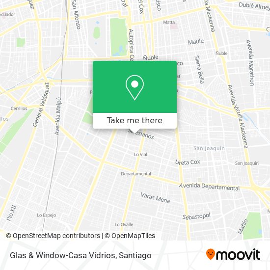 Glas & Window-Casa Vidrios map