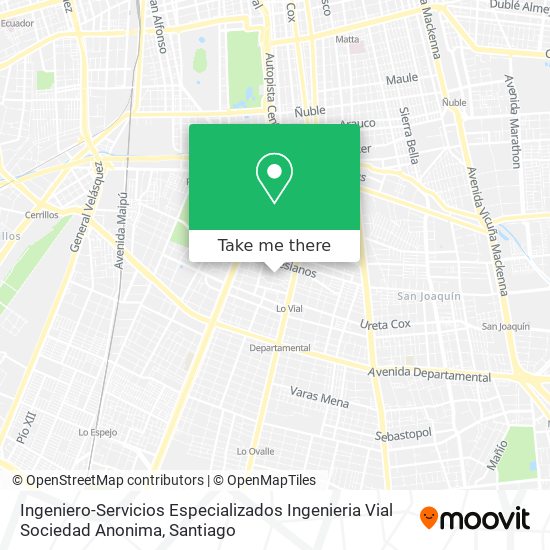 Ingeniero-Servicios Especializados Ingenieria Vial Sociedad Anonima map