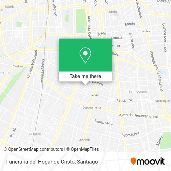 Funeraria del Hogar de Cristo map