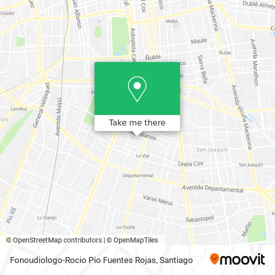 Fonoudiologo-Rocio Pio Fuentes Rojas map