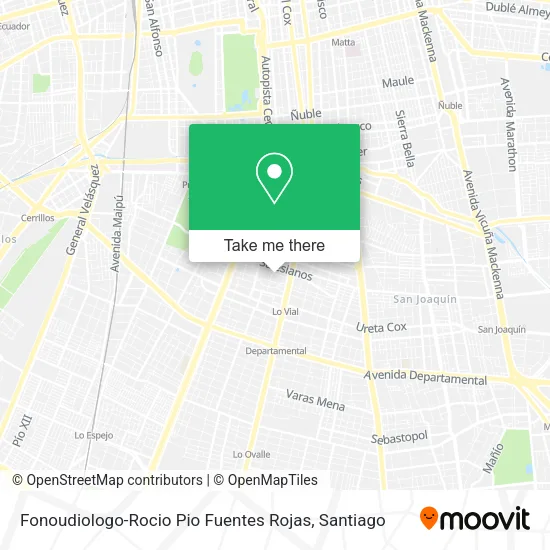 Fonoudiologo-Rocio Pio Fuentes Rojas map