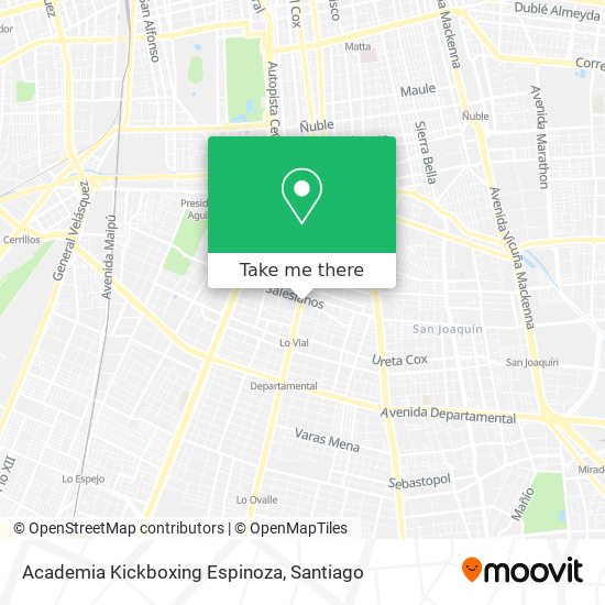 Academia Kickboxing Espinoza map