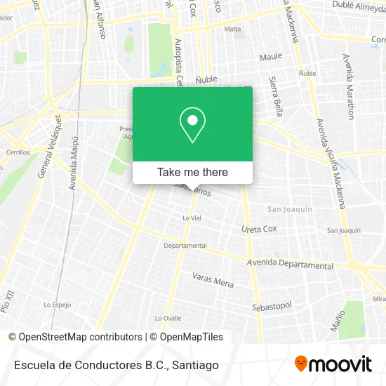 Escuela de Conductores B.C. map