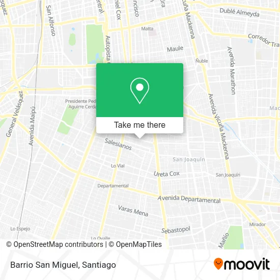 Barrio San Miguel map