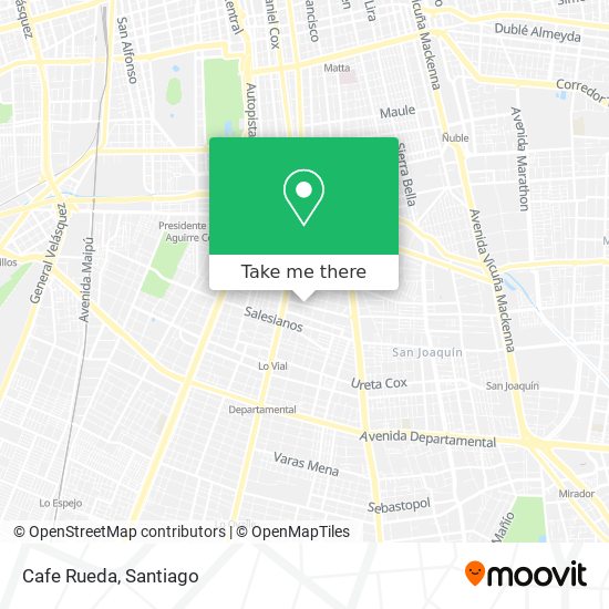 Cafe Rueda map