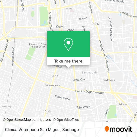 Mapa de Clinica Veterinaria San Miguel