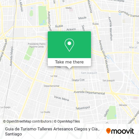 Guia de Turismo-Talleres Artesanos Ciegos y Cía. map