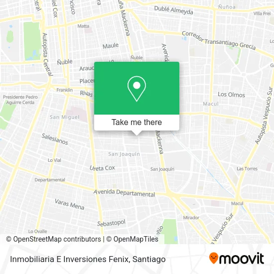 Inmobiliaria E Inversiones Fenix map