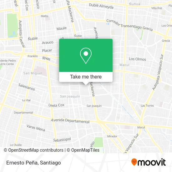 Ernesto Peña map