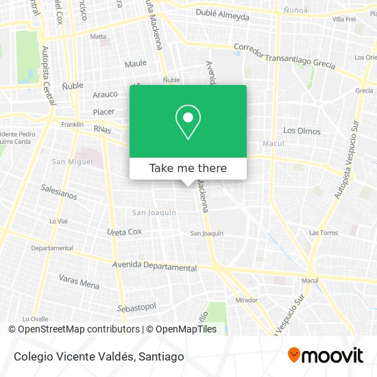 Colegio Vicente Valdés map