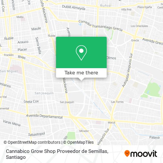 Cannabico Grow Shop Proveedor de Semillas map