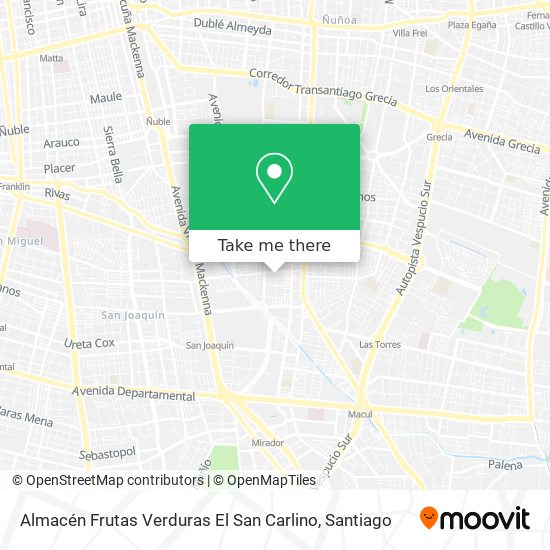 Almacén Frutas Verduras El San Carlino map