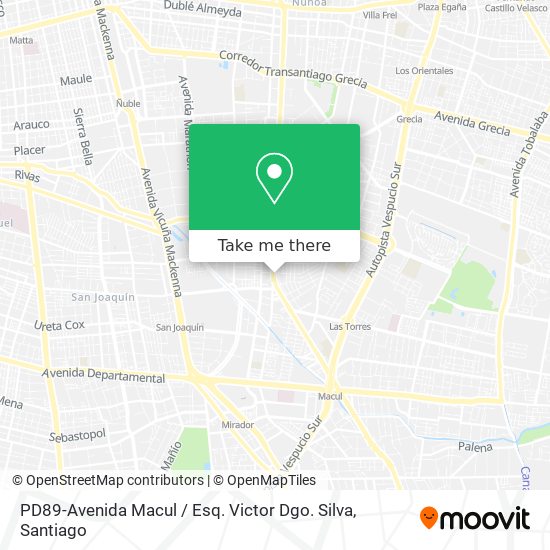 PD89-Avenida Macul / Esq. Victor Dgo. Silva map