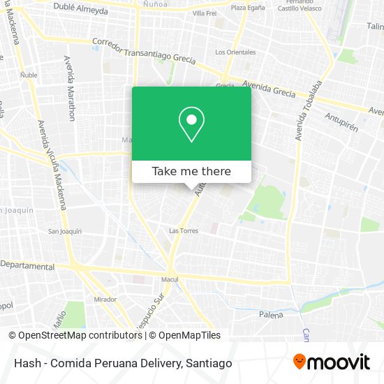 Hash - Comida Peruana Delivery map