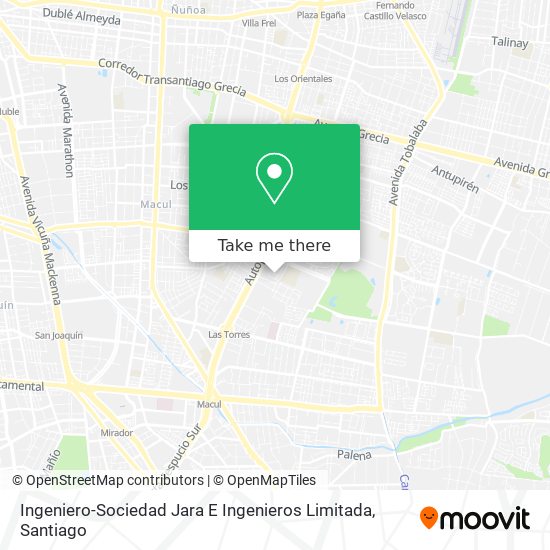 Ingeniero-Sociedad Jara E Ingenieros Limitada map