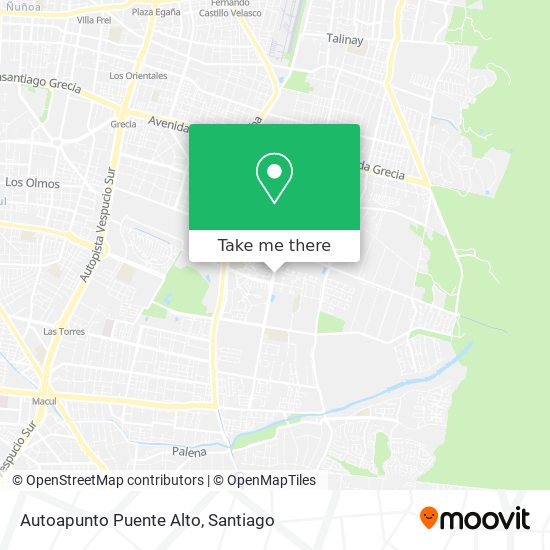 Autoapunto Puente Alto map