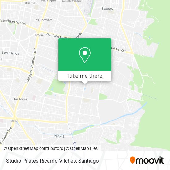 Mapa de Studio Pilates Ricardo Vilches