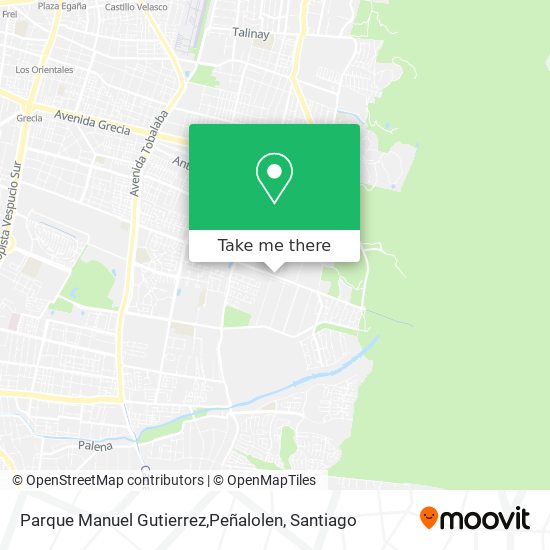 Mapa de Parque Manuel Gutierrez,Peñalolen