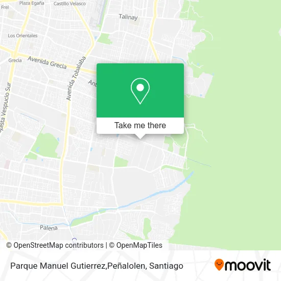 Parque Manuel Gutierrez,Peñalolen map