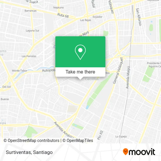 Surtiventas map