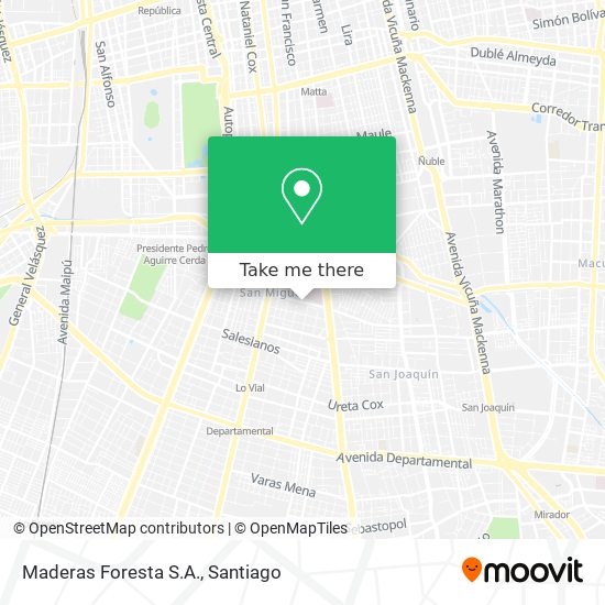 Maderas Foresta S.A. map