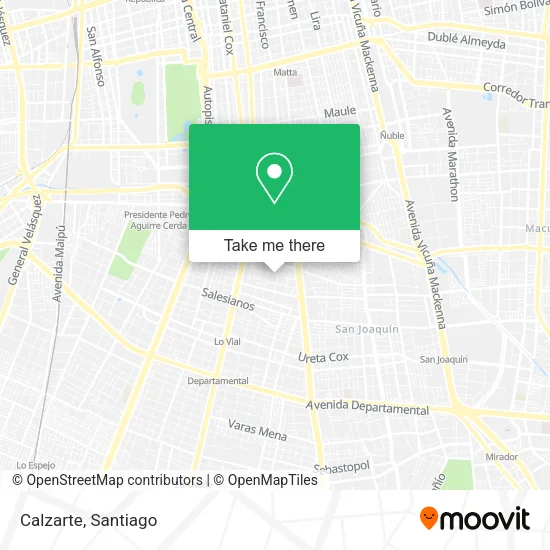 Mapa de Calzarte