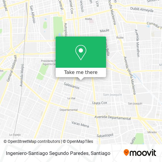 Ingeniero-Santiago Segundo Paredes map