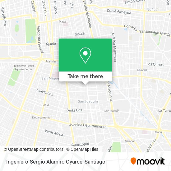 Ingeniero-Sergio Alamiro Oyarce map