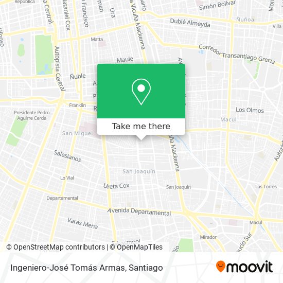 Ingeniero-José Tomás Armas map