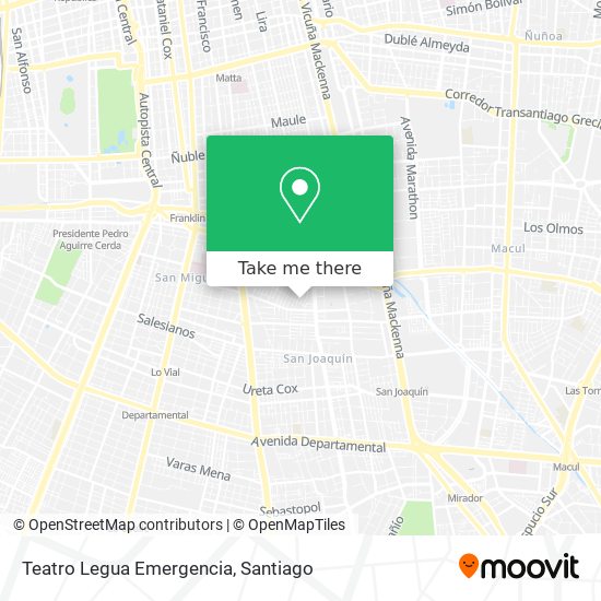 Teatro Legua Emergencia map