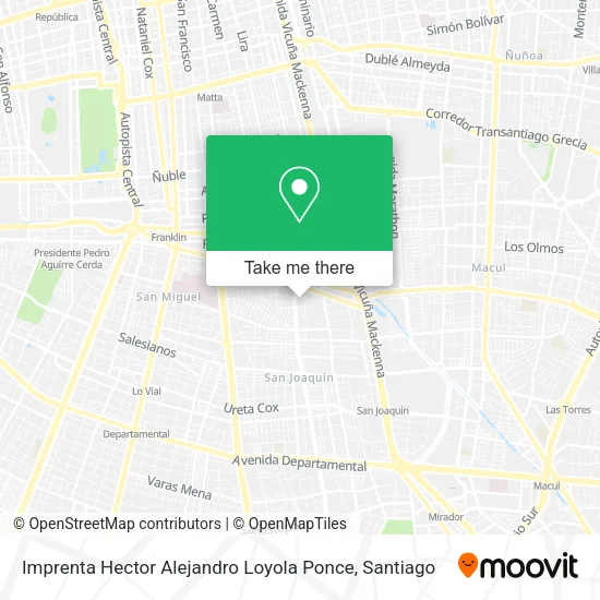 Imprenta Hector Alejandro Loyola Ponce map