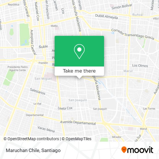 Maruchan Chile map