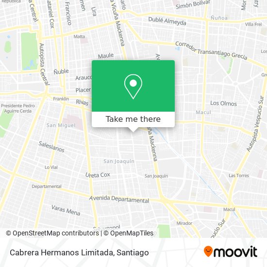 Mapa de Cabrera Hermanos Limitada