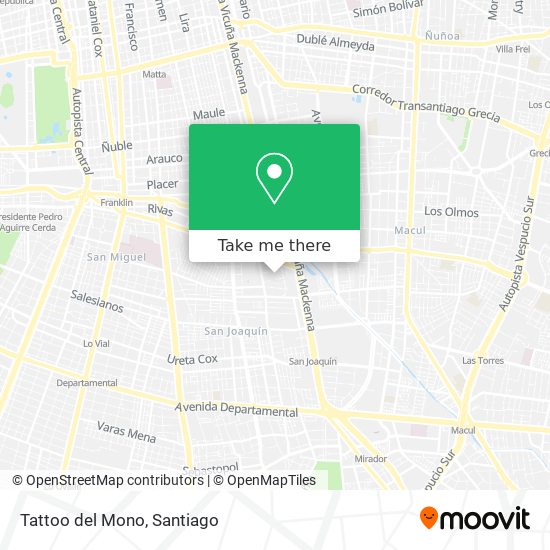 Mapa de Tattoo del Mono
