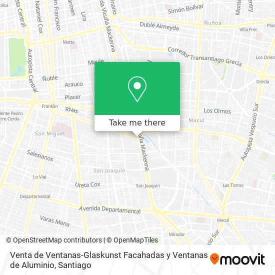 Venta de Ventanas-Glaskunst Facahadas y Ventanas de Aluminio map