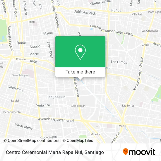 Centro Ceremonial María Rapa Nui map