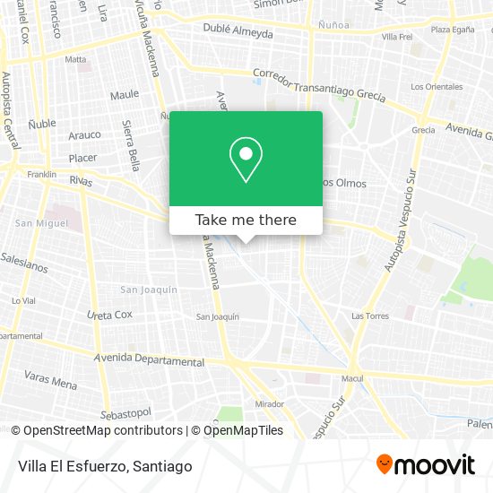 Mapa de Villa El Esfuerzo