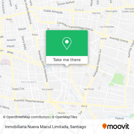 Inmobiliaria Nueva Macul Limitada map