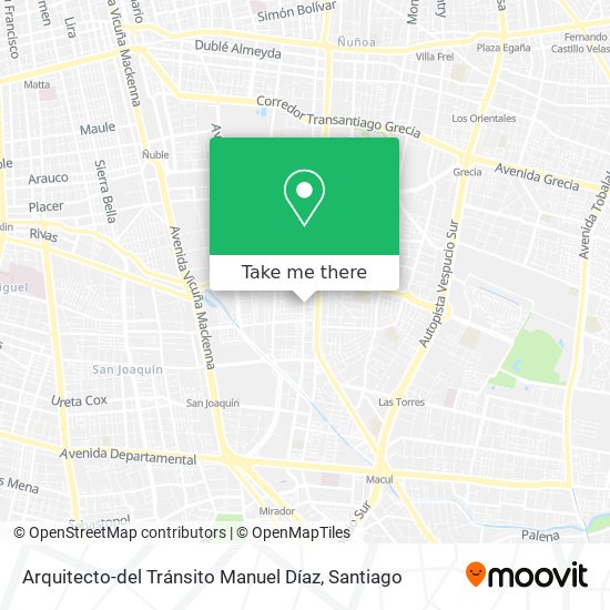 Mapa de Arquitecto-del Tránsito Manuel Díaz