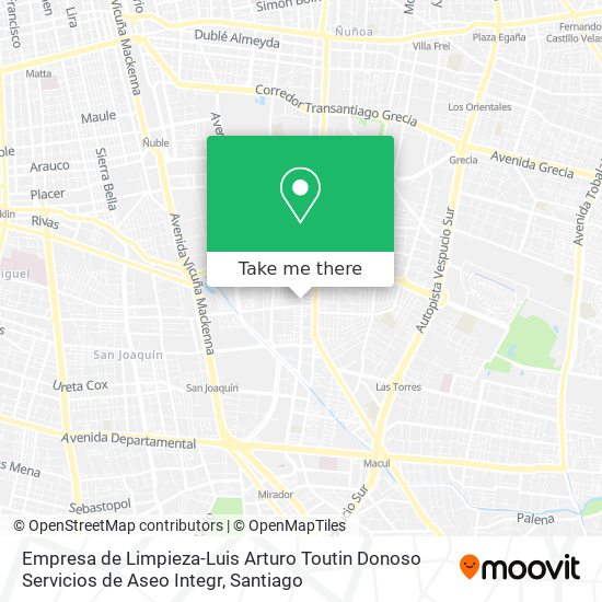 Mapa de Empresa de Limpieza-Luis Arturo Toutin Donoso Servicios de Aseo Integr