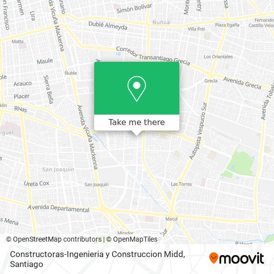 Constructoras-Ingenieria y Construccion Midd map